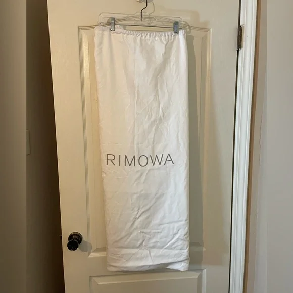 AUTHENTIC RIMOWA Suitcase Luggage Cover Dust Bag XL 27.5X42 White Gray MINT